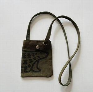 Men Women Polar Bear Print Canvas One Shoulder Messenger Bag