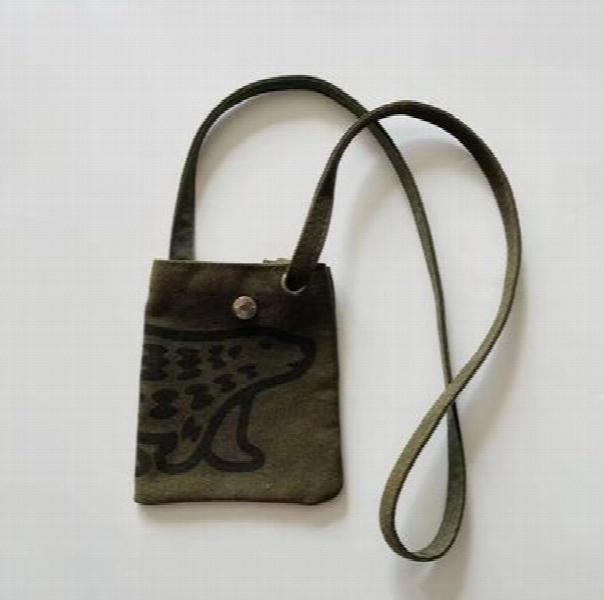 Men Women Polar Bear Print Canvas One Shoulder Messenger Bag