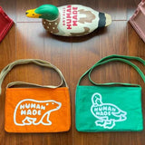 2022ss HUMAN Men Polar Bear Duck Mini Crossbody Bag