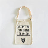 HUMAN Vintage Bag Men 1:1 HUMAN Heart Foldable Canvas Women Bags Travel Bag
