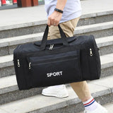 Large Capacity Gym Storage Bag Travel Men Lightweight Weekend Tote Bag