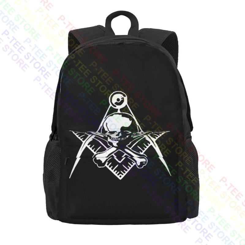 Masonic Skull Crossed Bones Backpack