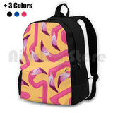 Flamingo Maze Hiking Backpack Waterproof Camping