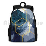 Abstract Landscape Outdoor Hiking Backpack Waterproof Camping Travel