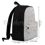 Rose Feather Pattern Outdoor Hiking Backpack