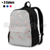 Rose Feather Pattern Outdoor Hiking Backpack
