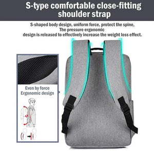 Anti Theft Laptop USB Backpack Rucksack Travel Daypack