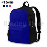 Solid Dark Blue Outdoor Hiking Backpack Waterproof Camping Travel