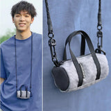 Checkered PU Leather Handbag Zipper Small Lady Shoulder Crossbody Bag