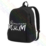 Dog Mom Lover Fur Mama Beauceron Large Capacity Backpack Gym Schoolbag