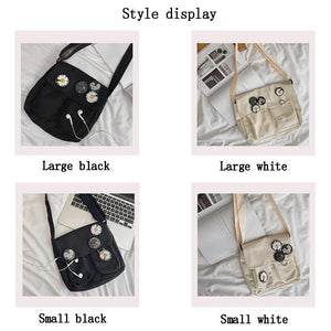 Canvas Women Bag Handbag Shopper High Girl Female Casual Harajuku Style