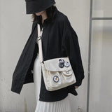 Canvas Women Bag Handbag Shopper High Girl Female Casual Harajuku Style
