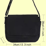 Large Capacity Crossbody Bag Canvas Shoulder Messenger Bag
