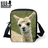 Alpaca Mini Messenger Bag for Kids, Polyester Travel Crossbody Bag