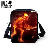 Skeleton Messenger Bags for Kids with Back Zipper Pocket