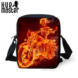 Skeleton Messenger Bags for Kids with Back Zipper Pocket