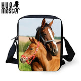 Horse Pattern Crossbody Bag for Kids School Travel