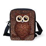 Coffee Prints Crossbody Bag for Men Small Shoulder Bag