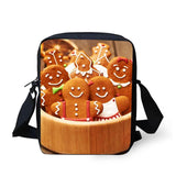 Coffee Prints Crossbody Bag for Men Small Shoulder Bag