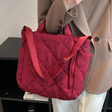 Women's High-Capacity Tote Bag Students' School Shoulder Bags Autumn And Winter