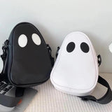 Ghost Funny Leather Shoulder Bag Devil Messenger Handbags Small Casual Satchel B