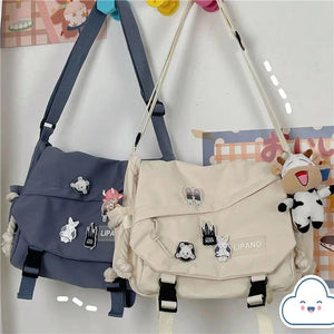 Nylon Crossbody Bags Large Capacity Messenger Bag for Teenager Girls
