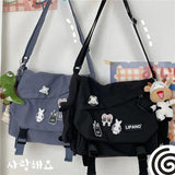 Nylon Crossbody Bags Large Capacity Messenger Bag for Teenager Girls