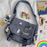 Nylon Crossbody Bags Large Capacity Messenger Bag for Teenager Girls