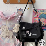 Nylon Crossbody Bags Large Capacity Messenger Bag for Teenager Girls