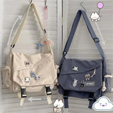 Nylon Crossbody Bags Large Capacity Messenger Bag for Teenager Girls