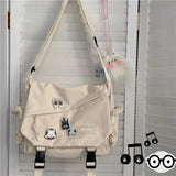Nylon Crossbody Bags Large Capacity Messenger Bag for Teenager Girls