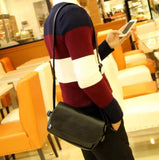 Vintage Messenger Bag for Men Small Flap Crossbody Shoulder Bag