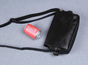 Vintage Messenger Bag for Men Small Flap Crossbody Shoulder Bag
