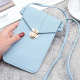 Skull Printed Crossbody Shoulder Bag for Women with Touch Screen Cell Phone