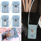 Women's Shoulder Bag Handbags Touch Screen Cell Phone Case Teeth Printed