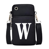 26 Letter Print Phone Case Wrist Bag for Huawei/samsung/iphone