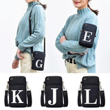 26 Letter Print Phone Case Wrist Bag for Huawei/samsung/iphone