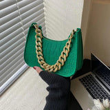 Metal Chain Shoulder Bag Women Diamond Clutch Bags