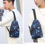 Men Casual Shoulder Bag Crossbody Travel Messenger Chest Pack
