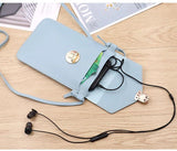 Women PU Leather Cell Phone Purse Crossbody Bag