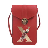 Women's Touch Screen Cell Phone Purse Leather Handbag