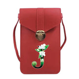 Women's Touch Screen Cell Phone Purse Leather Handbag