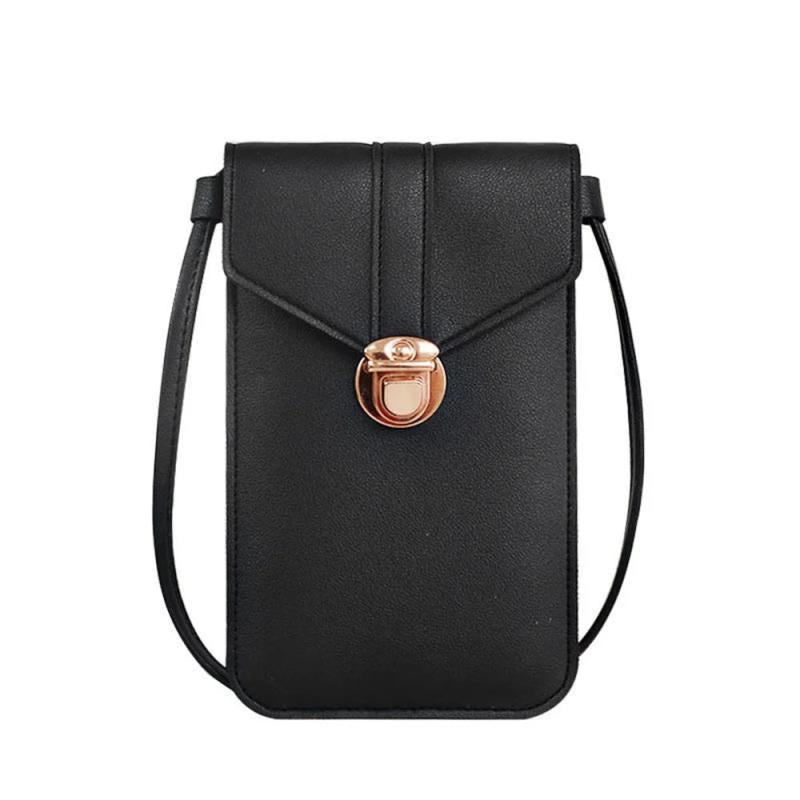 Women's Touch Screen Cell Phone Purse Leather Handbag