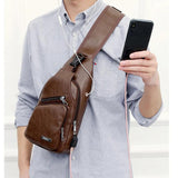 Canvas Chest Bag Anti Theft Crossbody Bags