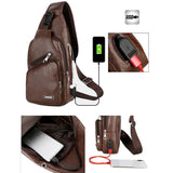 Canvas Chest Bag Anti Theft Crossbody Bags