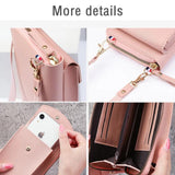 Universal Mobile Phone Bag Letter Print Women Wallet