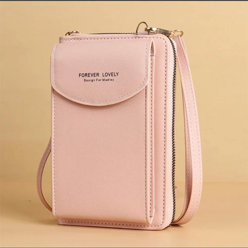 Universal Mobile Phone Bag Letter Print Women Wallet