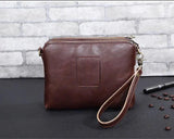 Vintage Brown Men's Small Flap Bag