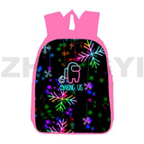Pink Christmas Backpack for Girls 12/16-Inch 3D Print Santa Claus Design