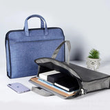 Large Capacity Briefcase A4 File Folder Business Paper Bag